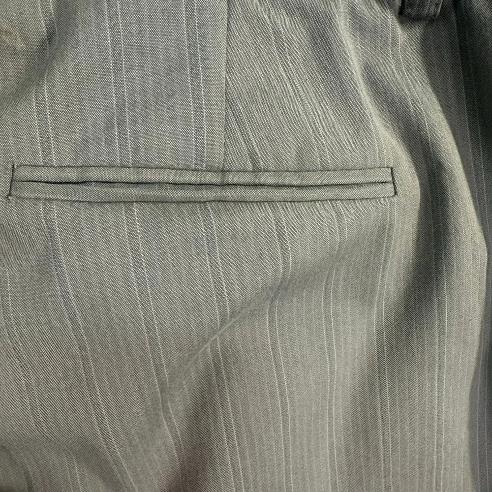 Antonio Melani Dress Pants Womens 14 Brown Pinstripe‎ Flare Leg Career Trousers